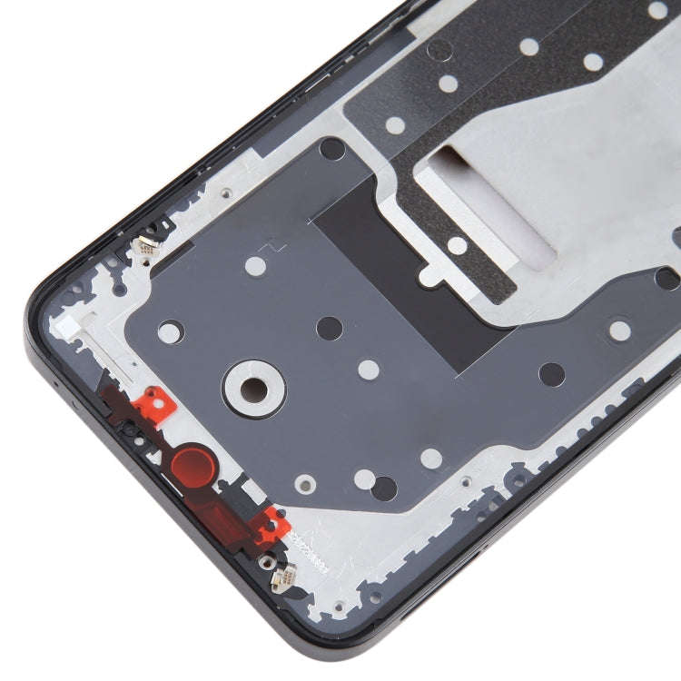 For Honor X8a Front Housing LCD Frame Bezel Plate(Black)