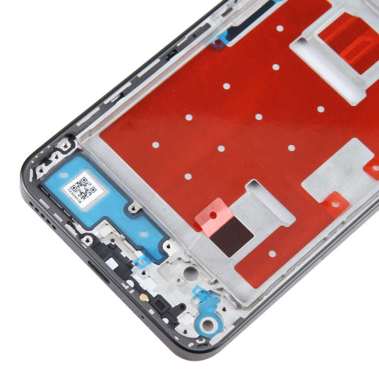 For Honor X8a Front Housing LCD Frame Bezel Plate(Black)