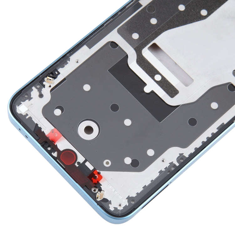 For Honor X8a Front Housing LCD Frame Bezel Plate(Blue)