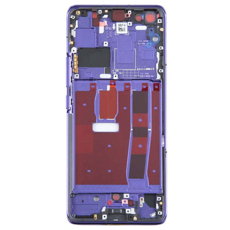 For Huawei nova 7 Pro Front Housing LCD Frame Bezel Plate(Purple)