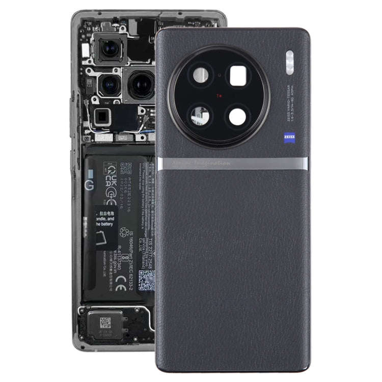 For vivo X90 Pro+ Original Battery Back Cover with Camera Lens Cover(Black)