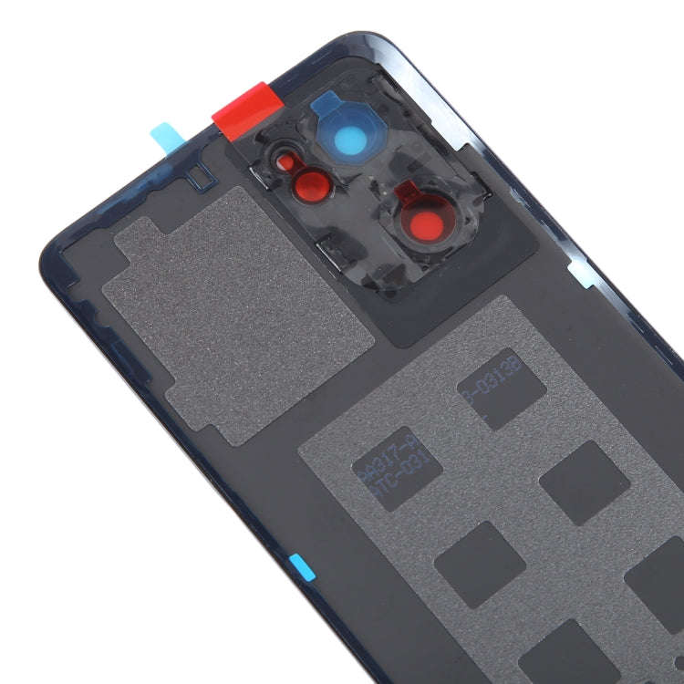 For OPPO Reno7 5G Original Battery Back Cover with Camera Lens Cover(Blue)