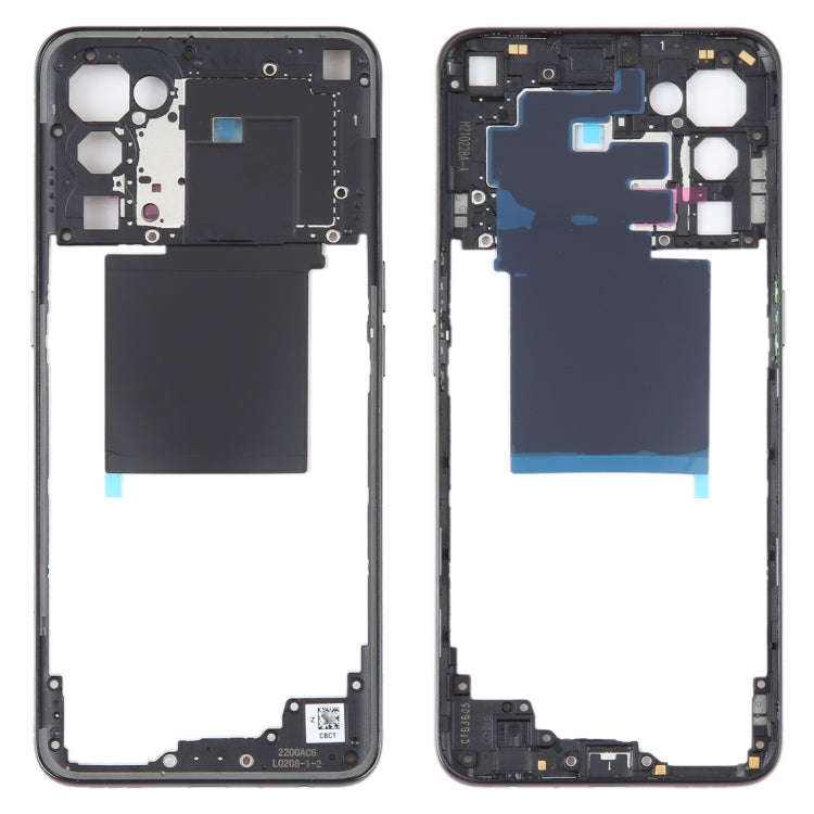 For OPPO Reno5 5G Original Middle Frame Bezel Plate (Black)