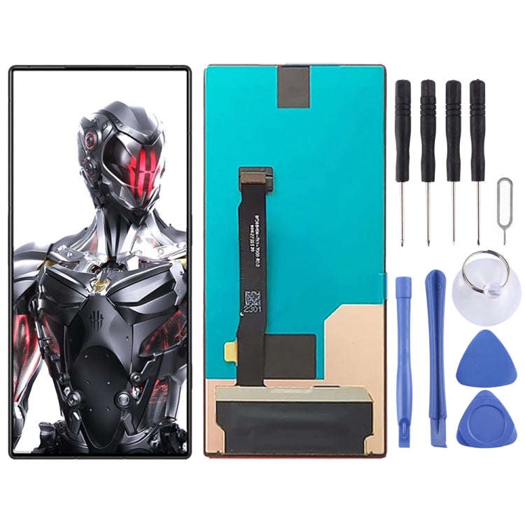 AMOLED Material LCD Screen for ZTE Nubia Red Magic 8 Pro NX729J With Digitizer Full Assembly(Black)