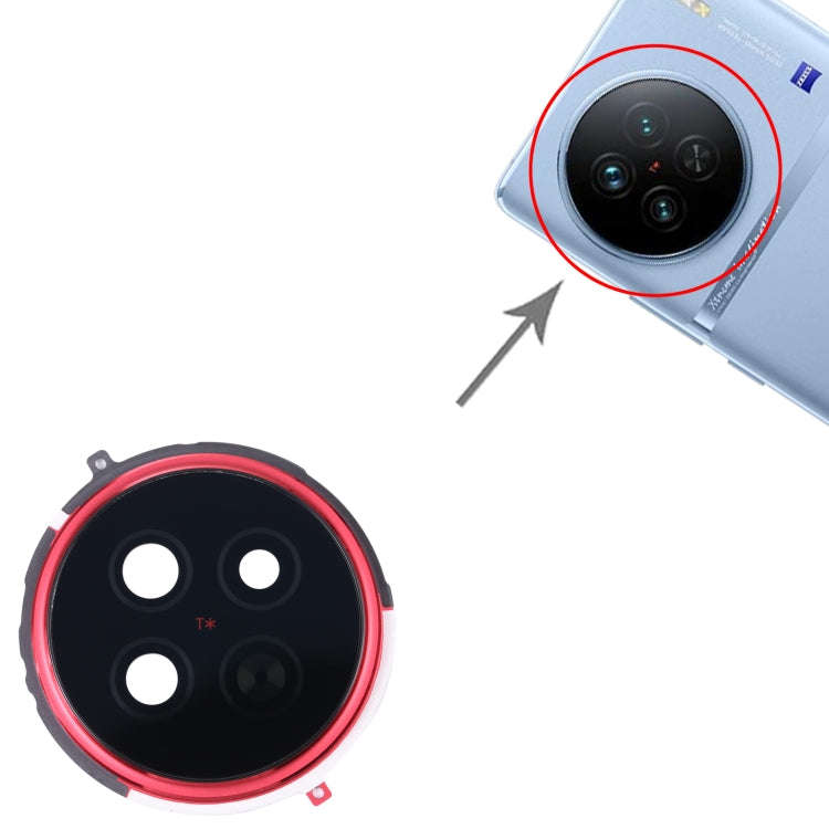 For vivo X90 Original Camera Lens Cover (Red)