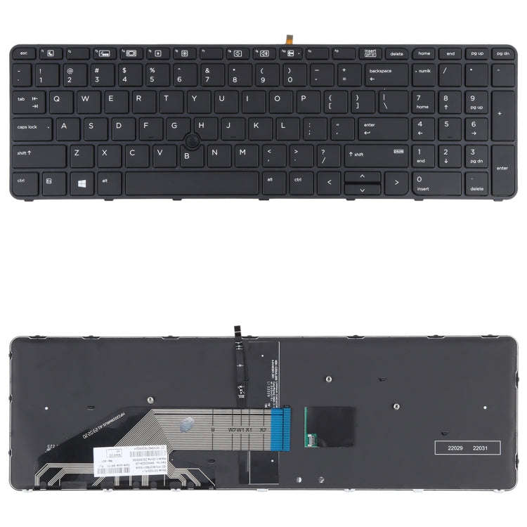 For HP Probook 650 G2 G3 655 G3 450 G3 841137-001 US Version Keyboard with Backlight and Pointing