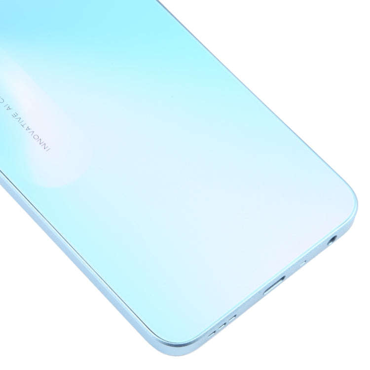 For OPPO A58 5G Original Battery Back Cover with Middle Frame(Blue)