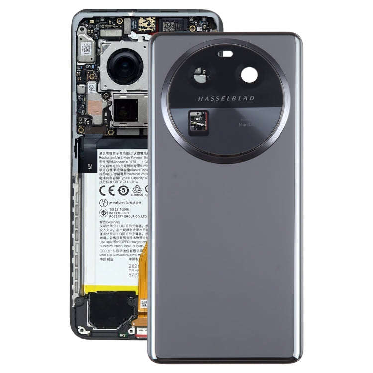 For OPPO Find X6 Original Battery Back Cover with Camera Lens Cover(Black)