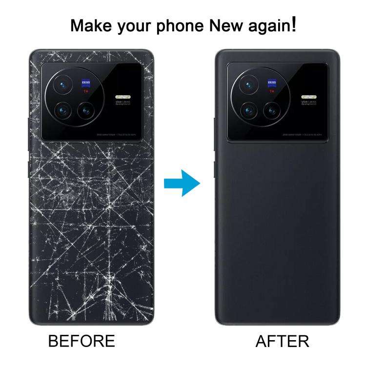 For vivo X80 Original Battery Back Cover (Black)