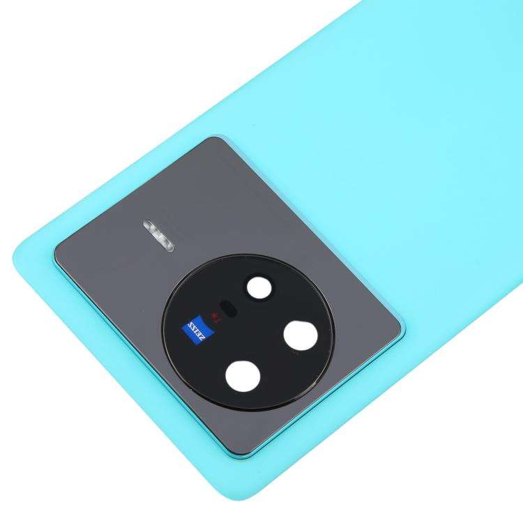 For vivo X80 Battery Back Cover with Camera Lens Cover(Blue)