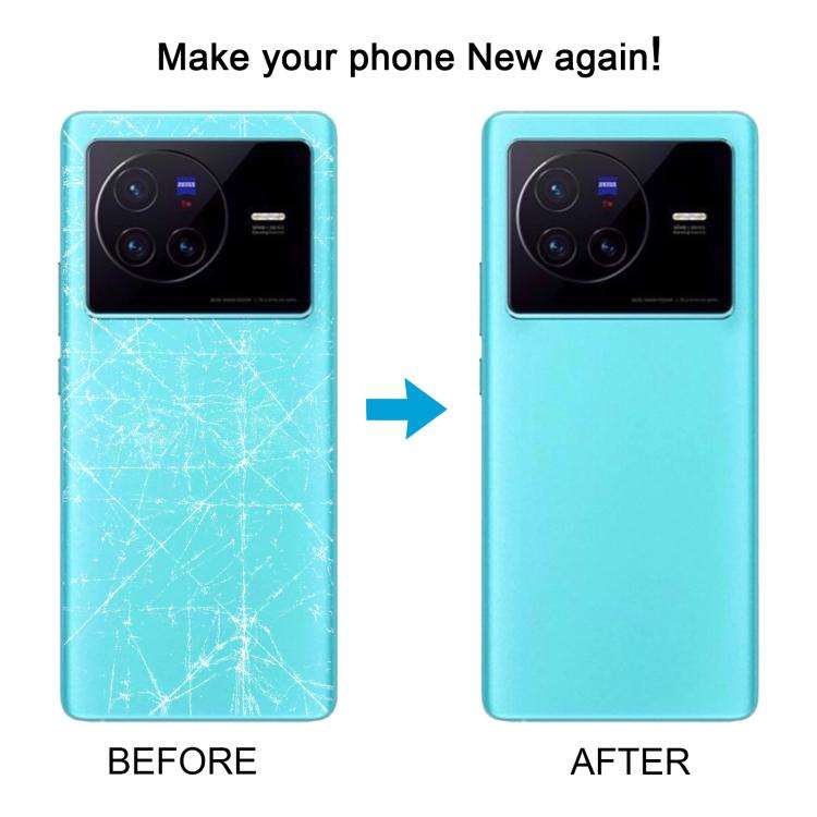 For vivo X80 Battery Back Cover with Camera Lens Cover(Blue)