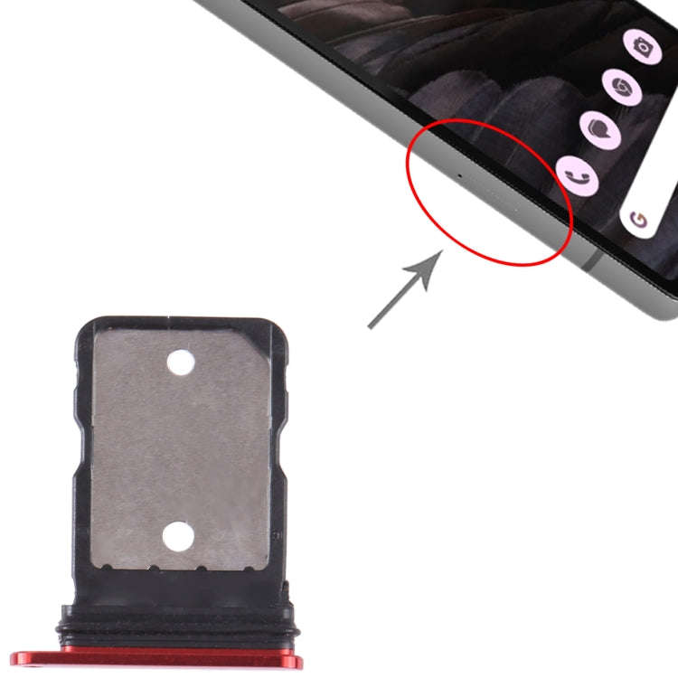 For Google Pixel 7A Original SIM Card Tray with SIM Pin (Red)