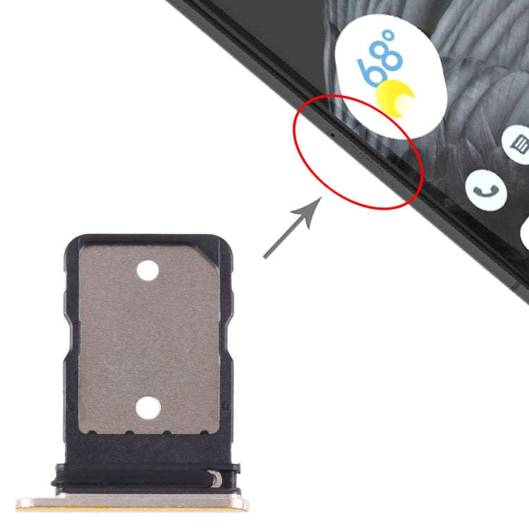 For Google Pixel 7 Pro Original SIM Card Tray with SIM Pin (Gold)