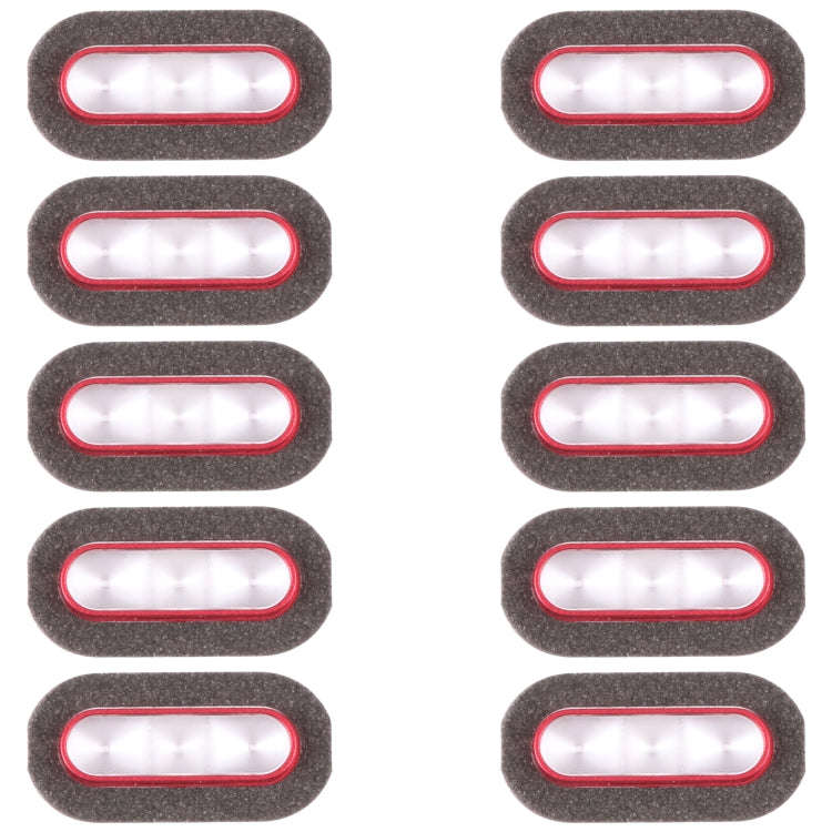 For vivo X90 Pro 10pcs Flashlight Covers (Red)