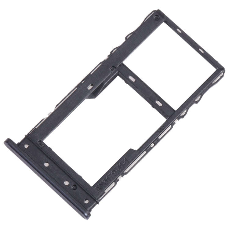 For Motorola Moto G 2022 SIM Card Tray + Micro SD Card Tray (Black)