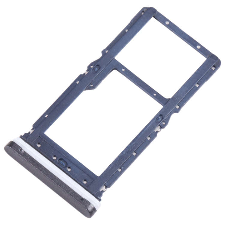 For Motorola Moto G Play 2021 SIM Card Tray + Micro SD Card Tray (Black)