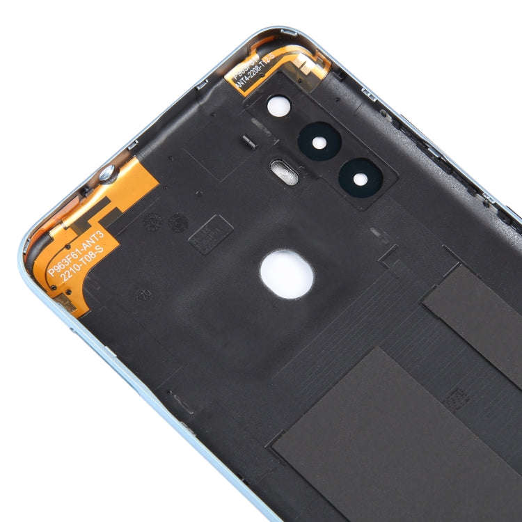 For ZTE Blade A52 Battery Back Cover(Blue)