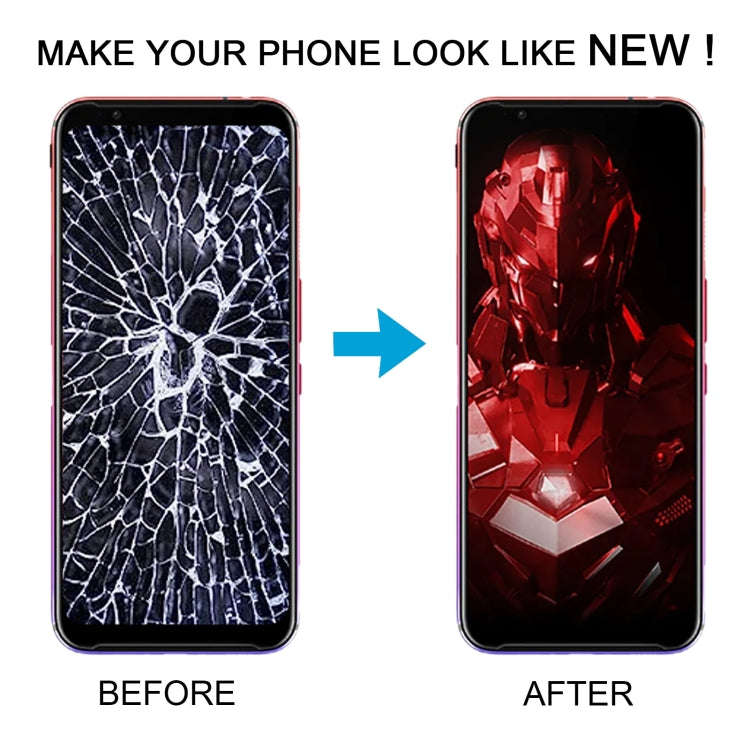 For ZTE Nubia Red Magic 3s LCD Screen Digitizer Full Assembly with Frame (Black)