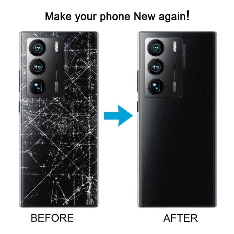For ZTE Axon 40 Ultra A2023P Battery Back Cover with Camera Lens Cover(Black)