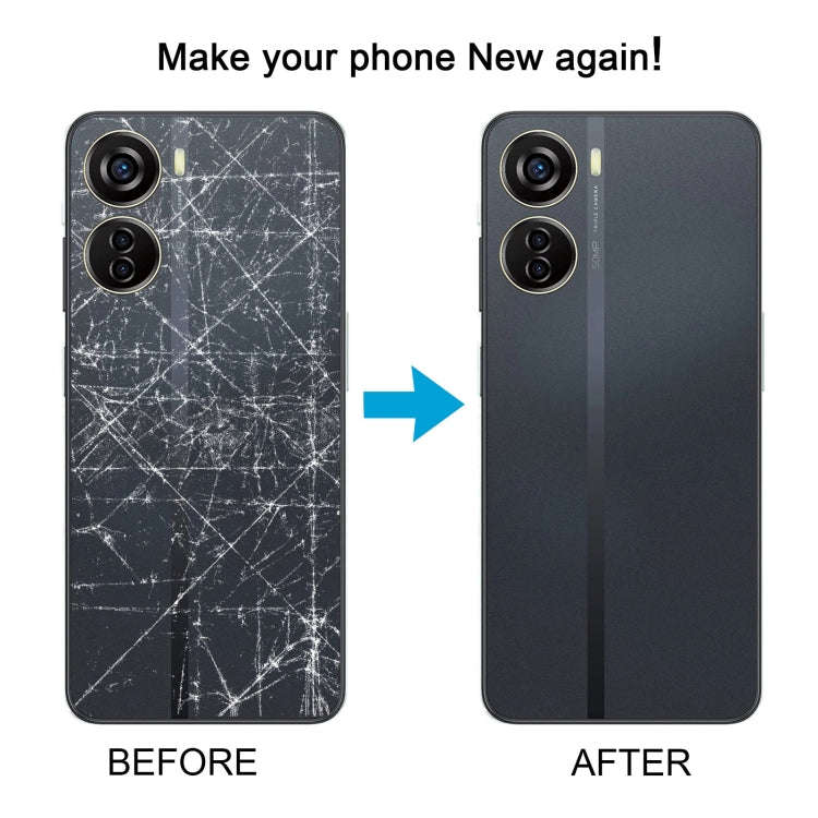 For ZTE Blade V40 Design Battery Back Cover(Grey)