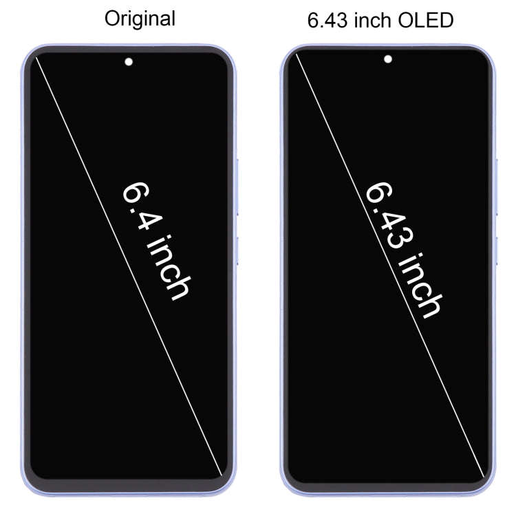 For Samsung Galaxy A54 5G SM-A546 6.43 inch OLED LCD Screen Digitizer Full Assembly with Frame (G...