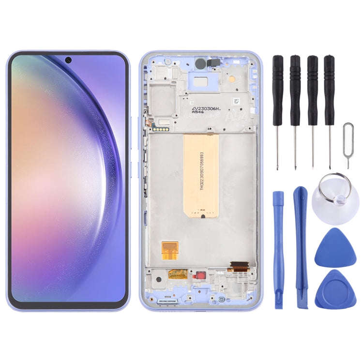 For Samsung Galaxy A54 5G SM-A546 6.43 inch OLED LCD Screen Digitizer Full Assembly with Frame (P...