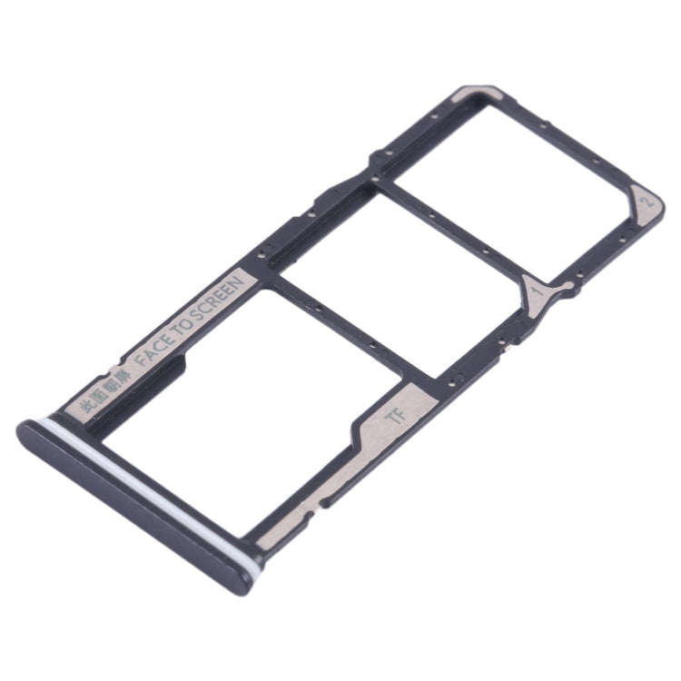 For Xiaomi Redmi Note 12 4G SIM Card Tray + SIM Card Tray + Micro SD Card Tray (Black)
