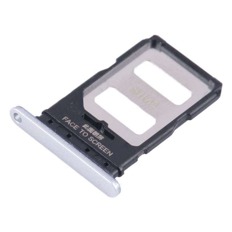 For Xiaomi Redmi Note 13 Pro+ SIM Card Tray + SIM Card Tray (Silver)