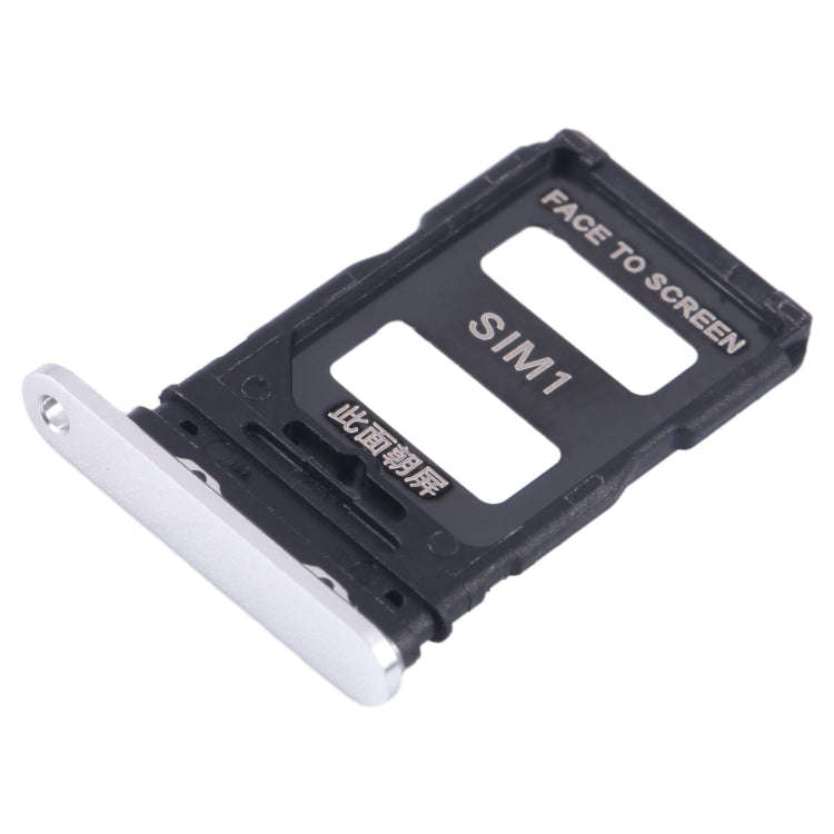 For Xiaomi 14 SIM Card Tray + SIM Card Tray (Silver)