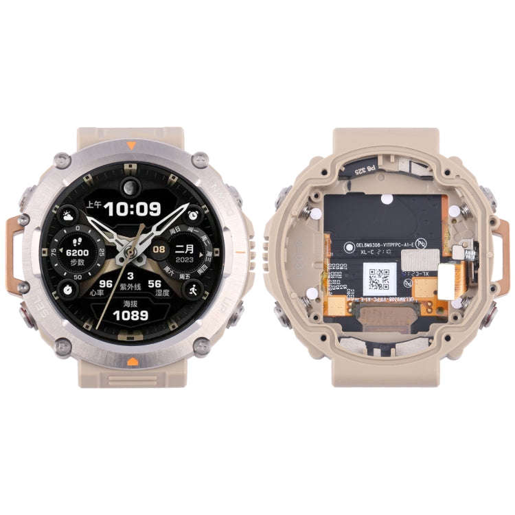 For Amazfit T-Rex Ultra Original LCD Screen Digitizer Full Assembly With Frame(Yellow)