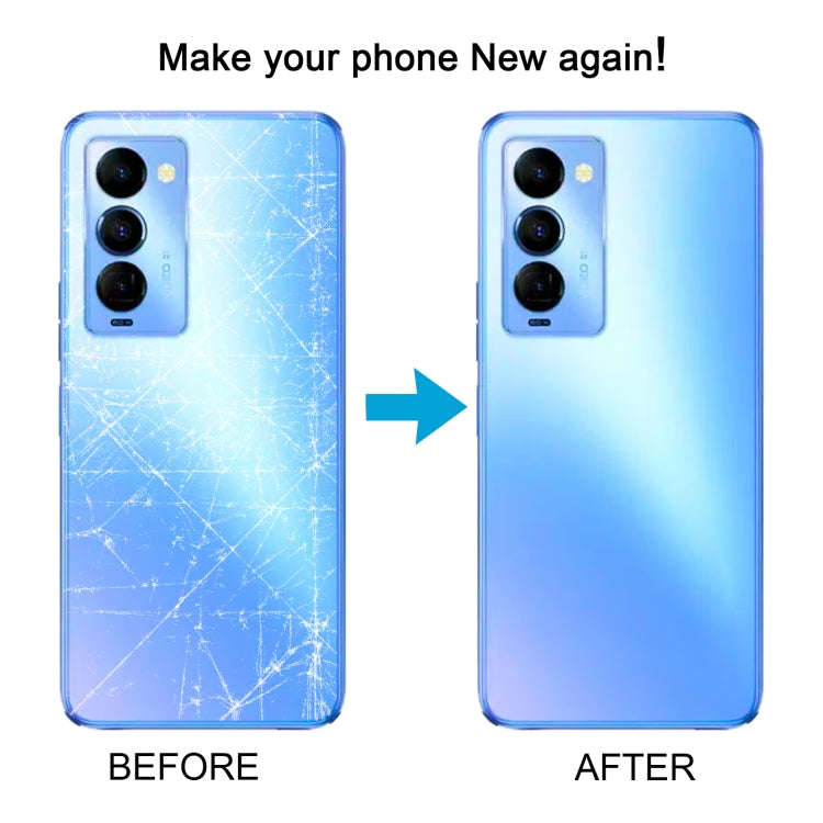 For Tecno Camon 18 Premier CH9 CH9n Original Battery Back Cover(Blue)