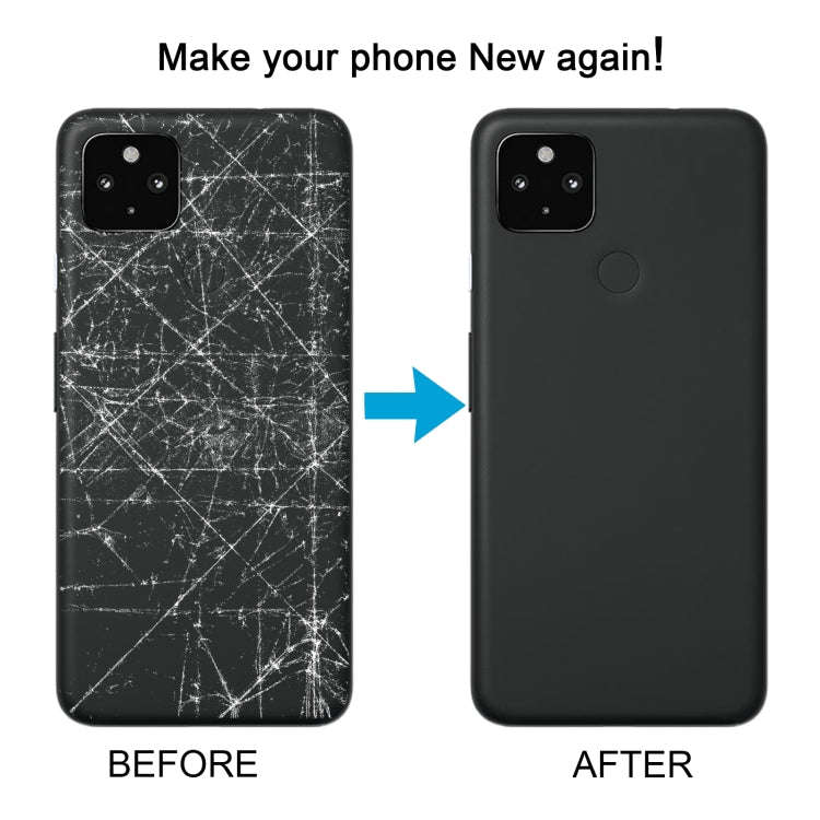 For Google Pixel 4A 5G Battery Back Cover with Camera Lens Cover(White)