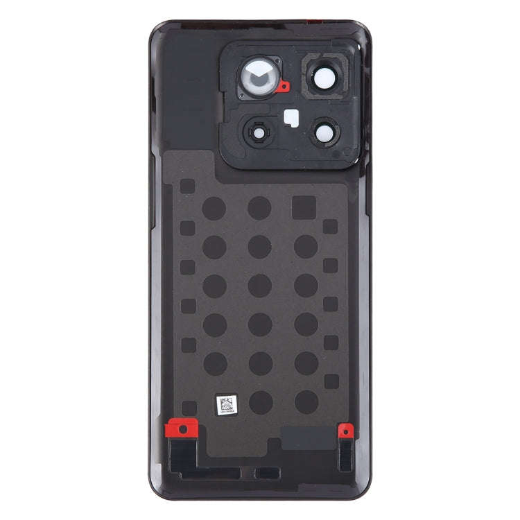 For OnePlus 10T Battery Back Cover with Camera Lens Cover(Black)
