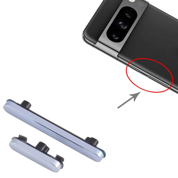 For Google Pixel 8 Pro Power Button + Volume Control Button (Blue)