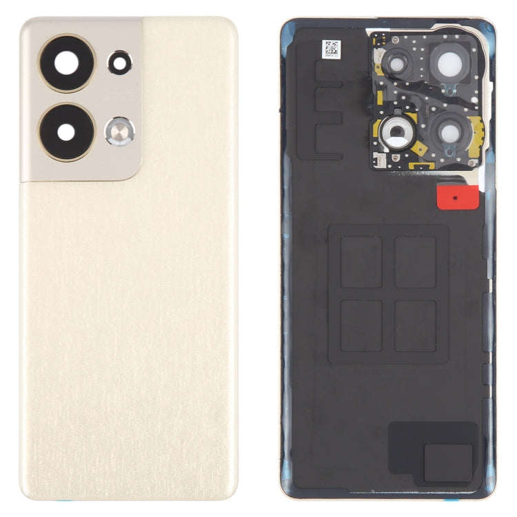 For OPPO Reno9 Pro+ Original Battery Back Cover with Camera Lens Cover(Gold)