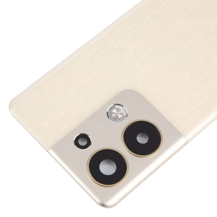 For OPPO Reno9 Pro+ Original Battery Back Cover with Camera Lens Cover(Gold)