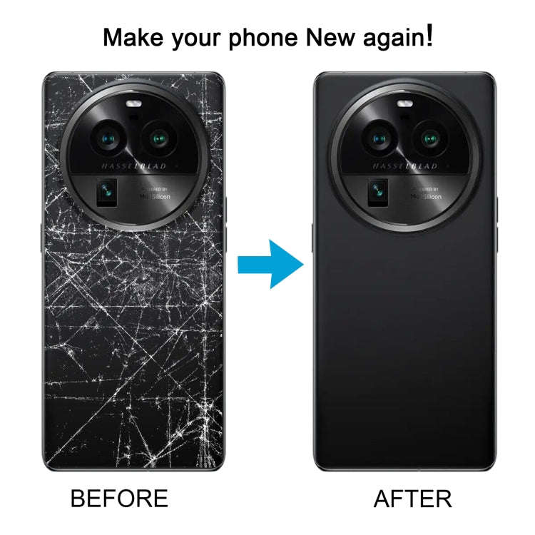 For OPPO Find X6 Pro Original Battery Back Cover with Camera Lens Cover(Blue)