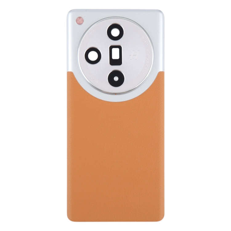 For OPPO Find X7 Ultra Original Battery Back Cover with Camera Lens Cover(Brown)