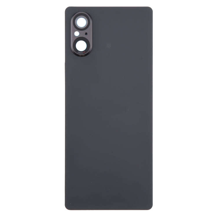 For Sony Xperia 5 V Battery Back Cover with Camera Lens Cover(Black)
