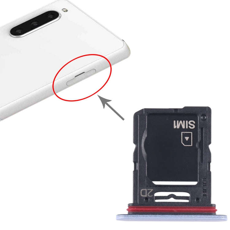 For Sony Xperia 10 V Original SIM Card Tray + SIM / Micro SD Card Tray (Blue)