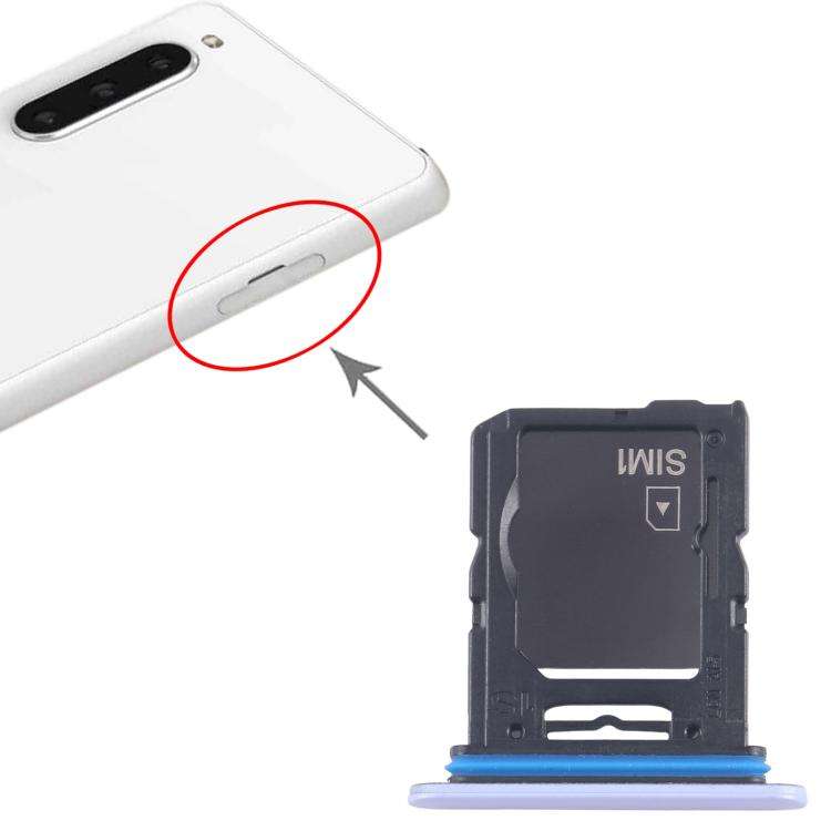 For Sony Xperia 10 V Original SIM Card Tray + Micro SD Card Tray (Purple)