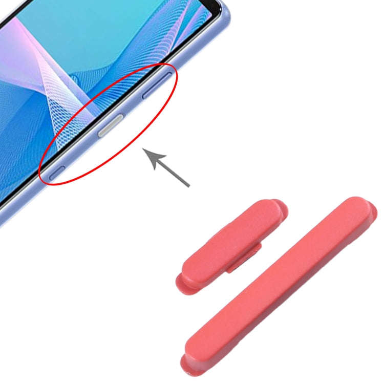 For Sony Xperia 10 III Original Power Button and Volume Control Button (Red)