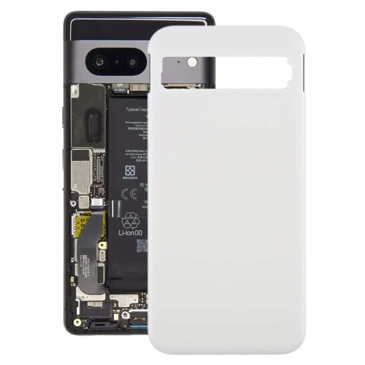 For Google Pixel 8a Original Battery Back Cover(Silver)