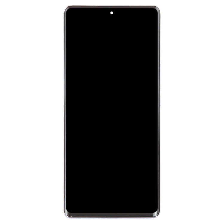For Honor Magic5 Lite Original LCD Screen Digitizer Full Assembly with Frame (Silver)