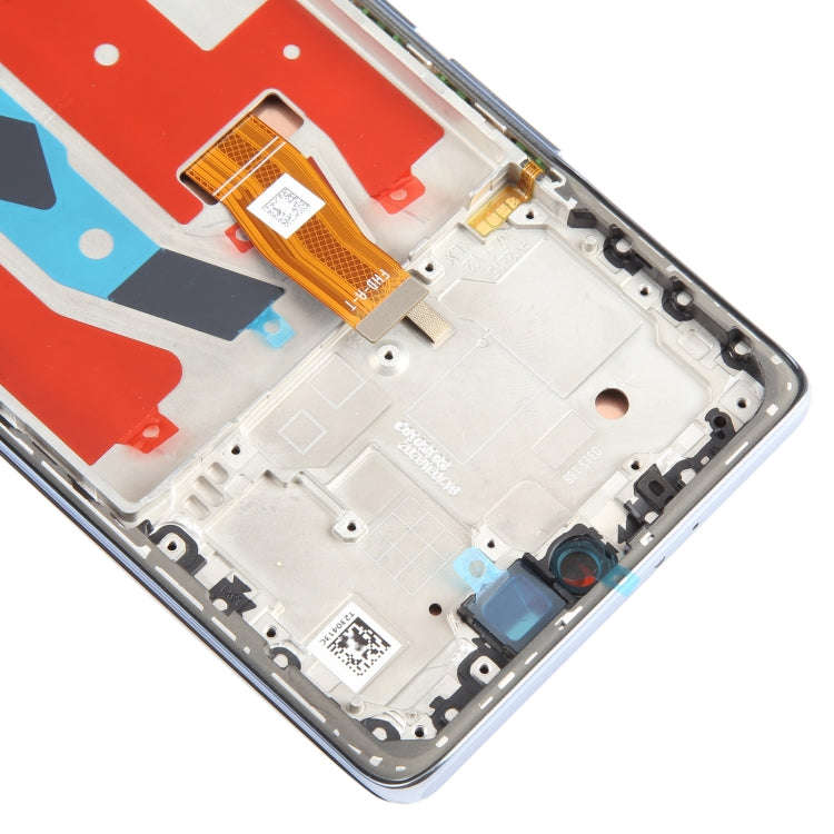 For Honor Magic5 Lite Original LCD Screen Digitizer Full Assembly with Frame (Silver)