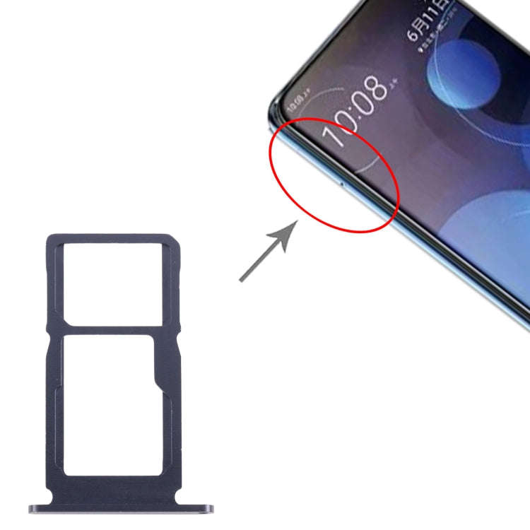 For HTC Desire 20 Pro Original SIM Card Tray + SIM / Micro SD Card Tray (Black)