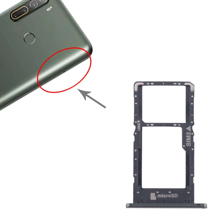 For HTC U20 5G Original SIM Card Tray + SIM / Micro SD Card Tray (Green)