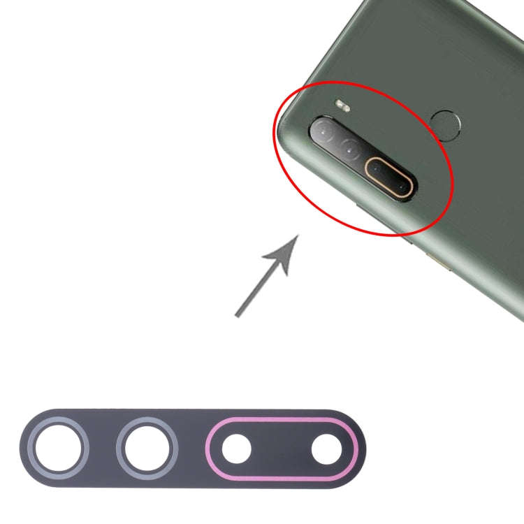 For HTC U20 5G 10pcs OEM Back Camera Lens (Pink)