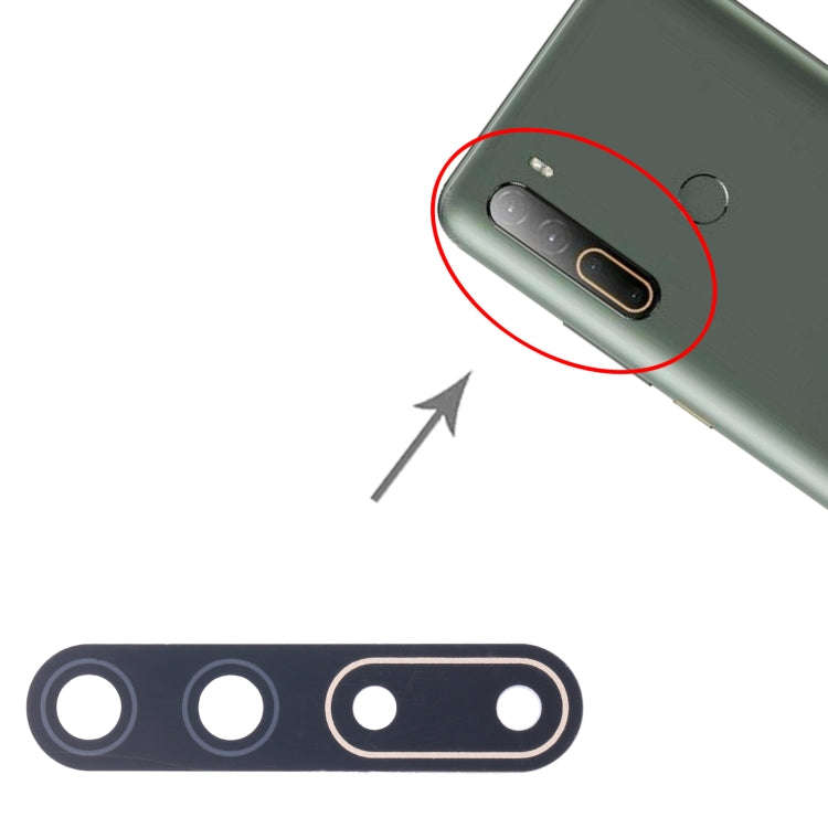 For HTC U20 5G 10pcs OEM Back Camera Lens (Silver)