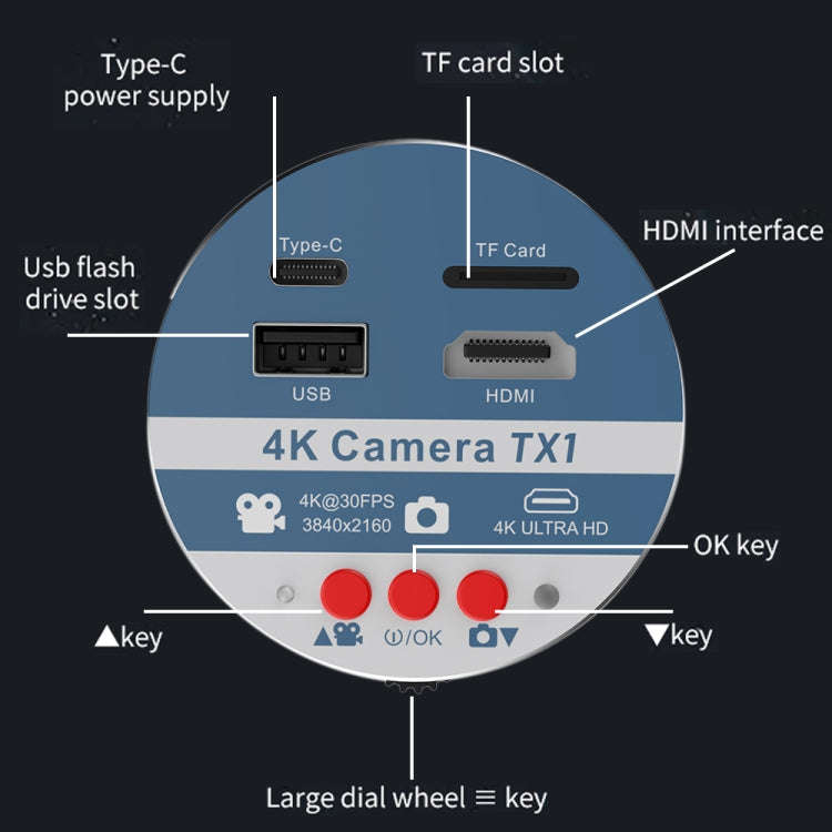 Kaisi TX1 IMX678 Sensor 55MP 4K Ultra HD Industry Microscope Camera
